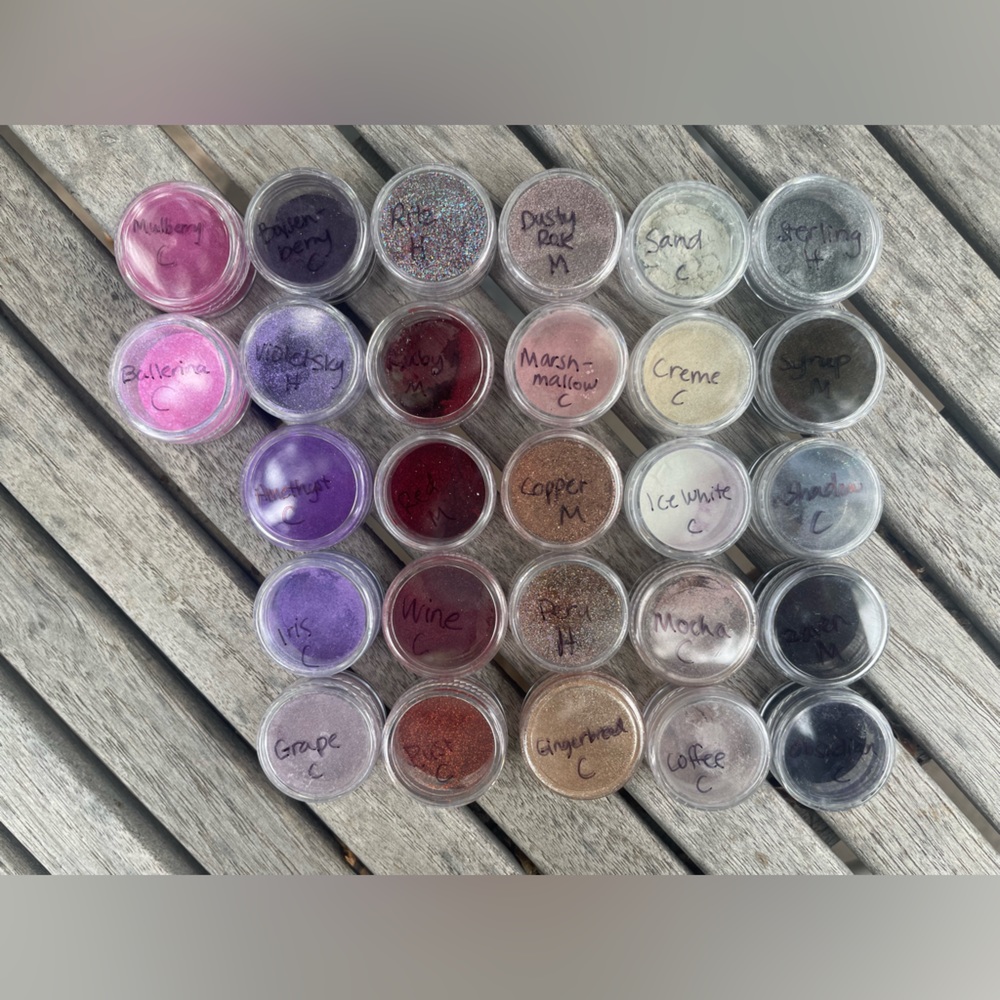 COPY - Sistaco mineral nail powder sample 6 pack you pick colors